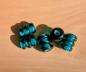 Preview: Glass bead Haithabu petrol green segment bead