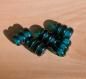 Preview: Glass bead Haithabu petrol green segment bead
