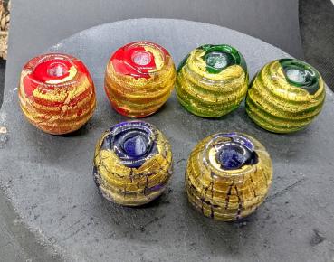 Goldfolienperle