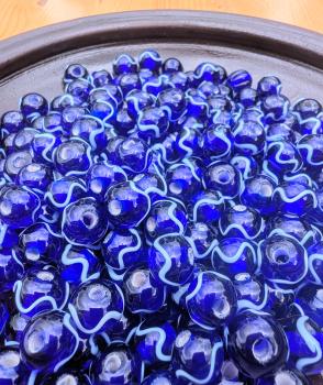 Preview: Perle Haithabu blau
