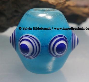 Augenperle türkis blau