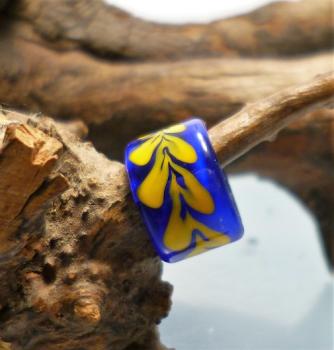 Dreadperle cobalt gelb