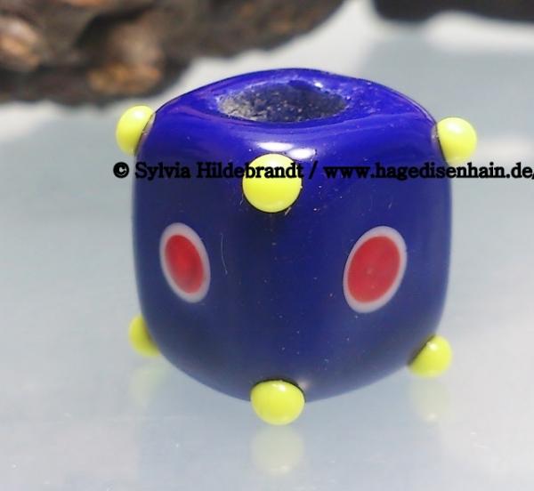 Dread bead dark blue